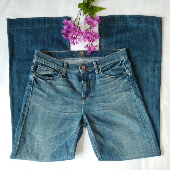 7 For All Mankind Denim - 7 For All Mankind Ginger Wide Leg Size 28